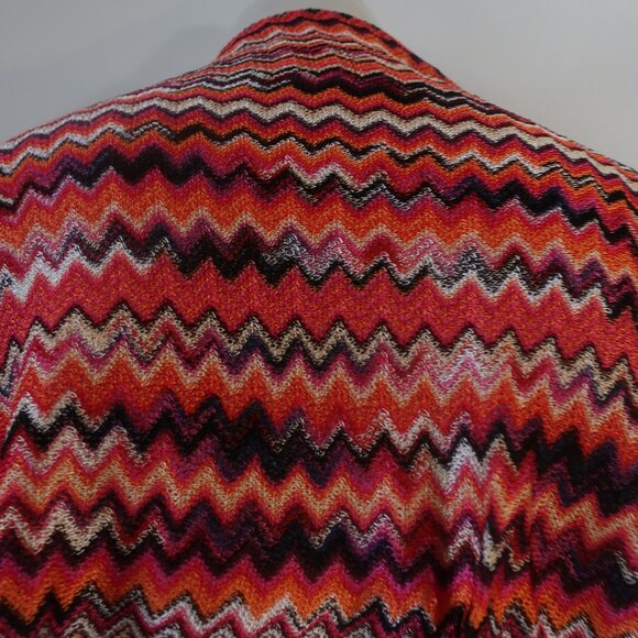 NWT Womens Missoni Multicolor Viscose Chevron Fringed Wrap Scarf Shawl OS - Picture 12 of 15